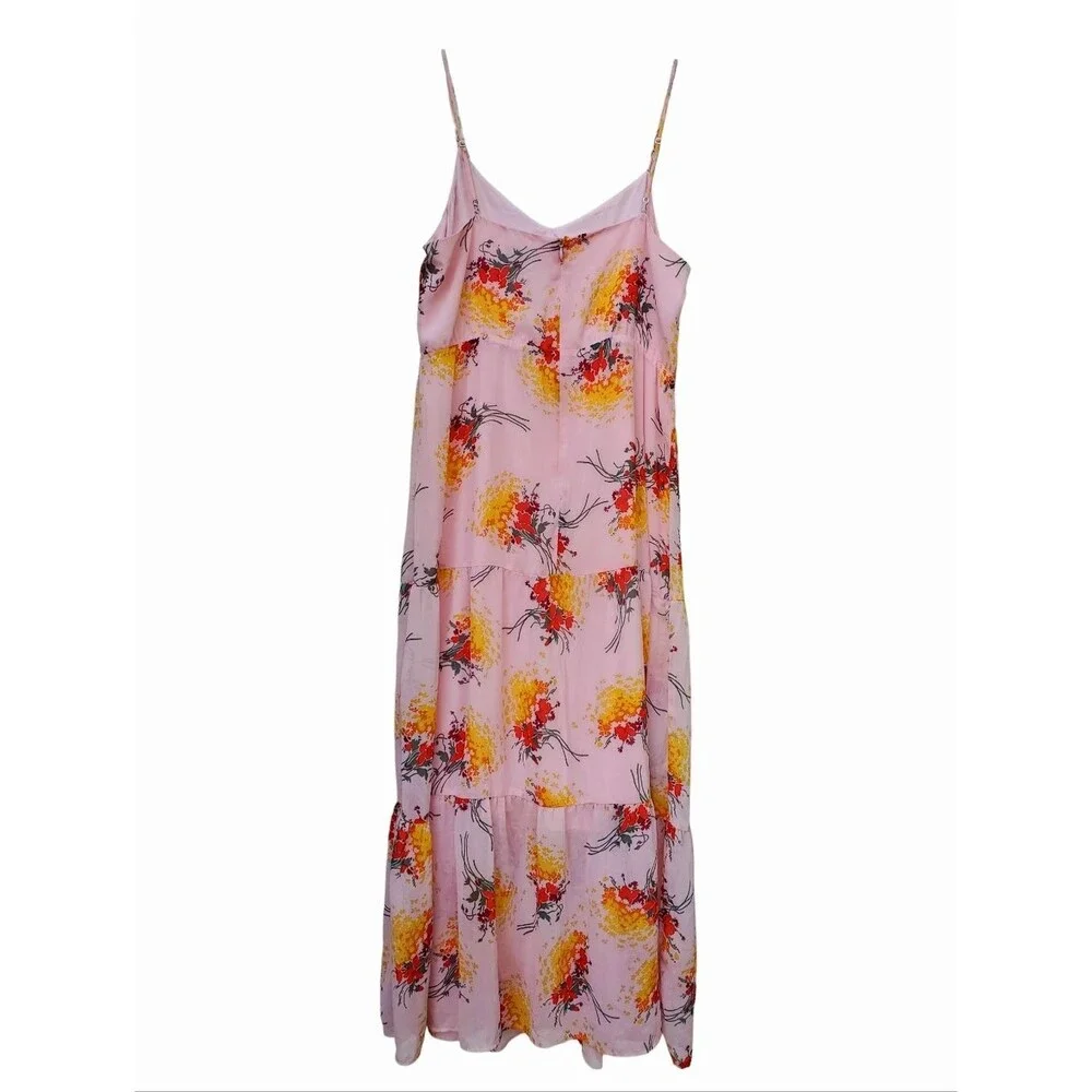 J. Crew Mercantile Tiered Sunburst Floral Boho Maxi Dress